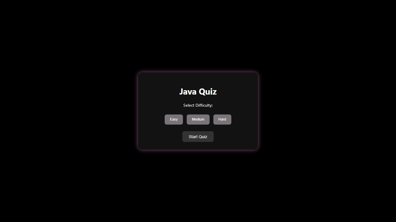 Java Quiz App